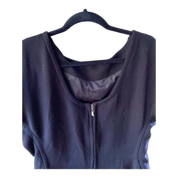 Rachel Roy Size 14 NEW Black Cap Sleeve Sheath Dress - Picture 10 of 10